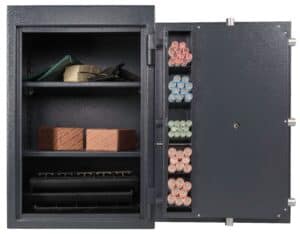 AMSEC BWB3020 B-Rated Burglary & Wide Body Chest full open props front