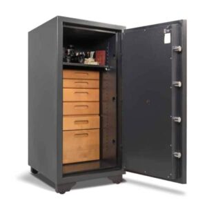 AMSEC CSC4520 C-Rated Burglary & Fireproof Safe open props drawer inside
