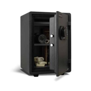 AMSEC FS149E5 One-Hour Fireproof Home Security Safe open props