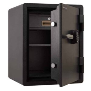 AMSEC FS1814E5 One-Hour Fireproof Home Security Safe open empty