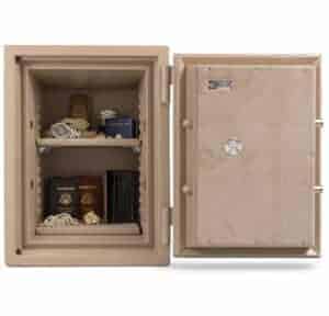 Opened front view of a medium UL series safe