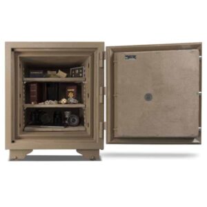AMSEC UL2018 Two-Hour Fireproof Home Security Safe full open props and accessories