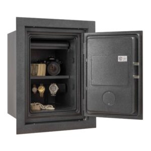 AMSEC WFS149 Wall Safe open props and accessories