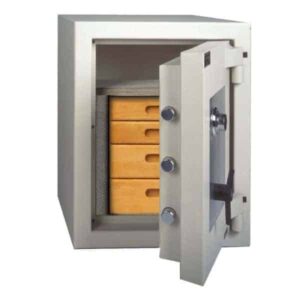 AMSEC AmVault CE2518 Fireproof Protection Safe open props