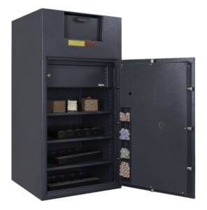 AMSEC BWB4025FL Large Single Door Standard Safes open props