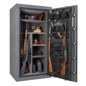 AMSEC NF6030E5 Rifle & Gun Safe with ESL5 Electronic Lock Open Props