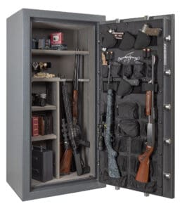 AMSEC NF6032-E5 90-Minute Fire Gun Safes full open props
