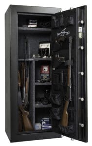 AMSEC TF5924-E 30-Minute Fire Gun Safes full open props