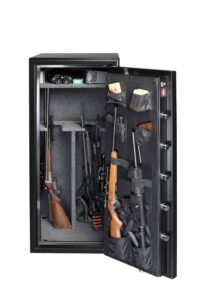 Gardall BGF6024 Matte Finish Gun Safe full open props