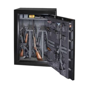 Gardall BGF-6040-B-C Firelined Gun Safe open props and accessories