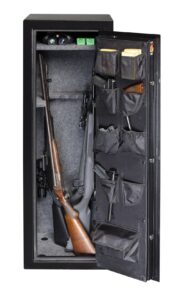 Gardall GF5517-B-C Matte Finish Gun Safe full open props