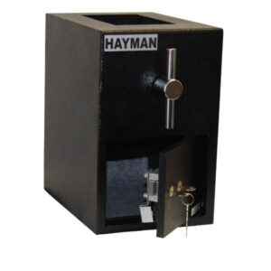 Hayman CV-H13-K Top Loading Rotary Depository Safe Open