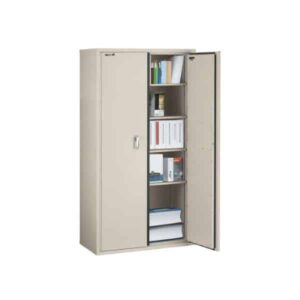 FireKing CF7236-MD Storage Cabinet one door open and props