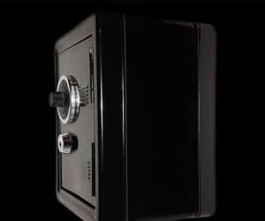 black chromatic safe vault side view